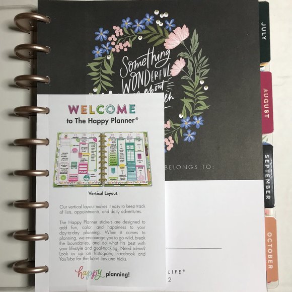 The Happy Planner Classic 18 Month Vertical Layout You Are Beautiful - Picture 4 of 10